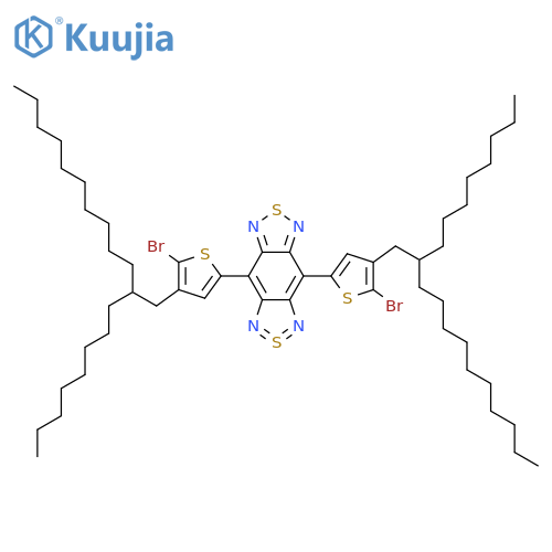 4,8-Bis(5-bromo-4-(2-octyldodecyl)thiophen-2-yl)-benzo[1,2-c;4,5-c']bis[1,2,5]thiadiazole structure