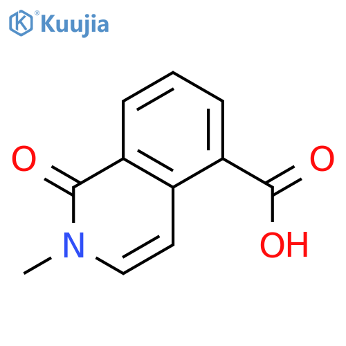 2-methyl-1-oxo-1,2-dihydroisoquinoline-5-carboxylic acid structure