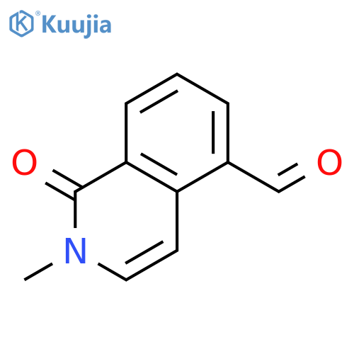 2-methyl-1-oxo-1,2-dihydroisoquinoline-5-carbaldehyde structure