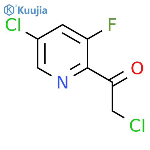 2-chloro-1-(5-chloro-3-fluoropyridin-2-yl)ethanone structure