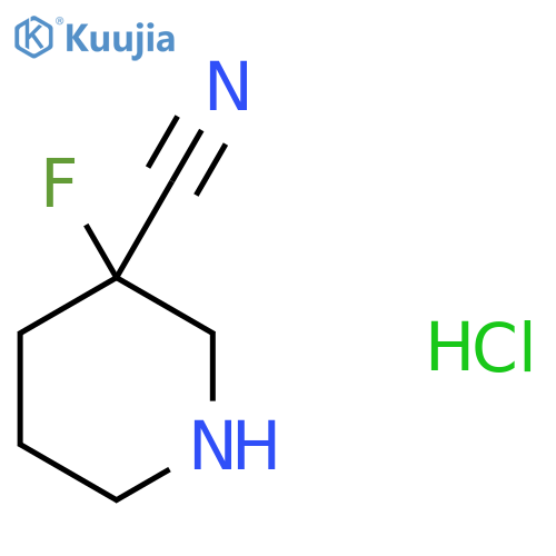 3-cyano-3-fluoropiperidine HCl structure