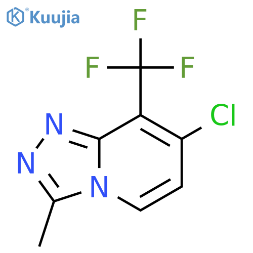 7-Chloro-3-methyl-8-(trifluoromethyl)-[1,2,4]triazolo[4,3-a]pyridine structure