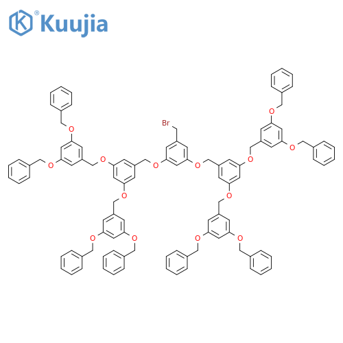 3,5-Bis[3,5-bis[3,5-bis(benzyloxy)benzyloxy]benzyloxy]benzyl bromide structure