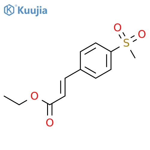 Ethyl 4-methanesulfonylcinnamate structure
