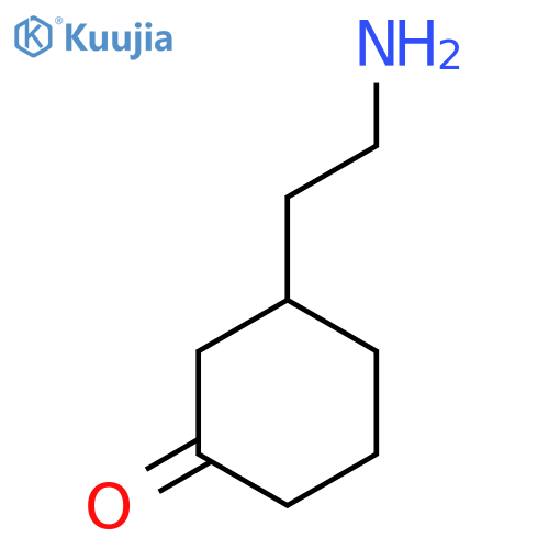 3-(2-Aminoethyl)cyclohexan-1-one structure