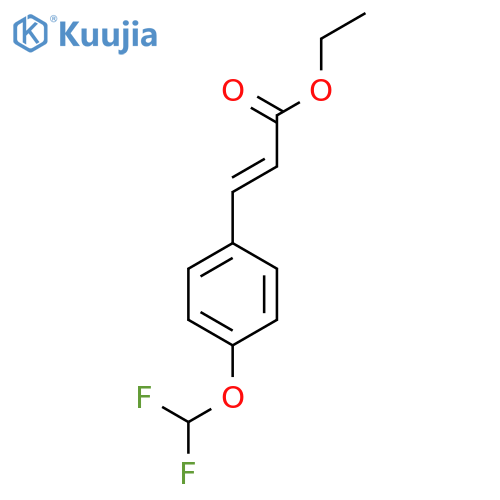 Ethyl (E)-3-[4-(difluoromethoxy)phenyl]prop-2-enoate structure