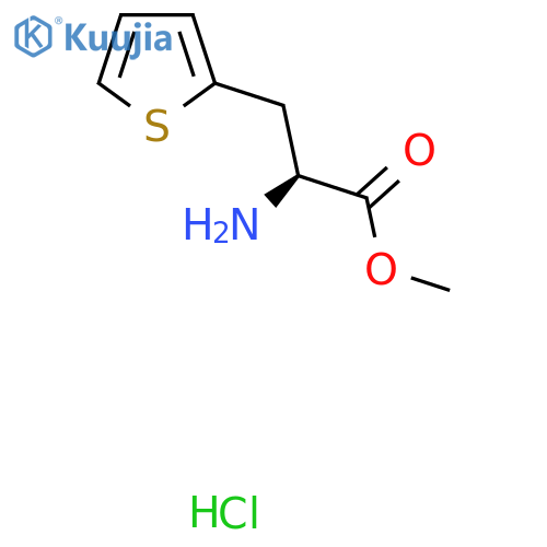 (S)-Methyl 2-amino-3-(thiophen-2-yl)propanoate hydrochloride structure