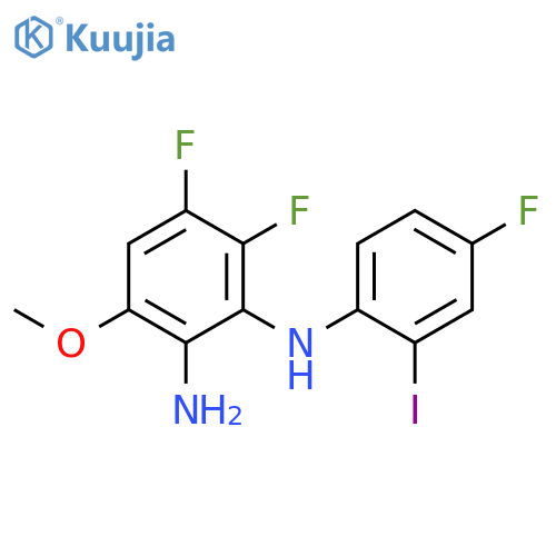 1,2-Benzenediamine, 3,4-difluoro-N2-(4-fluoro-2-iodophenyl)-6-methoxy- structure