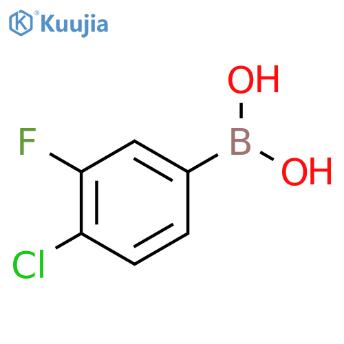 (4-chloro-3-fluorophenyl)boronic acid structure