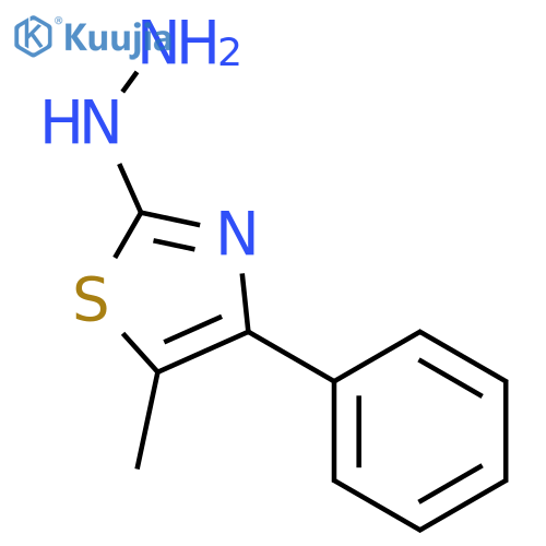 2-hydrazinyl-5-methyl-4-phenyl-1,3-thiazole structure