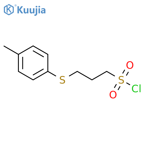 3-[(4-methylphenyl)sulfanyl]propane-1-sulfonyl chloride structure