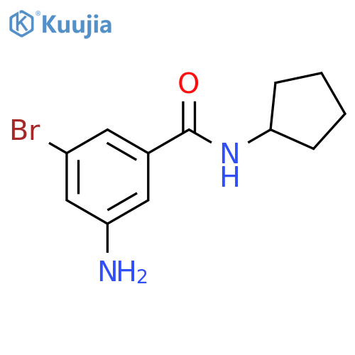 3-Amino-5-bromo-N-cyclopentylbenzamide structure