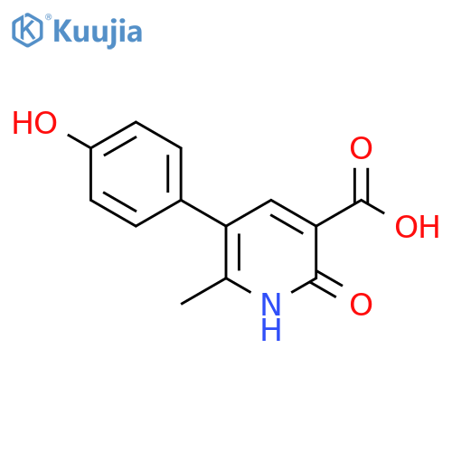 5-(4-hydroxyphenyl)-6-methyl-2-oxo-1,2-dihydropyridine-3-carboxylic acid structure