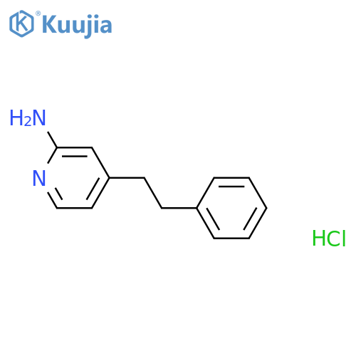 4-(2-phenylethyl)pyridin-2-amine;hydrochloride structure
