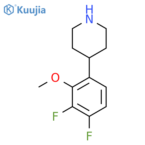 4-(3,4-difluoro-2-methoxyphenyl)piperidine structure