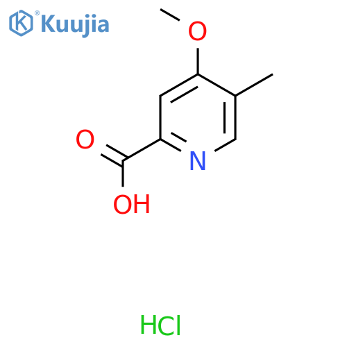 4-Methoxy-5-methylpyridine-2-carboxylic acid hydrochloride structure