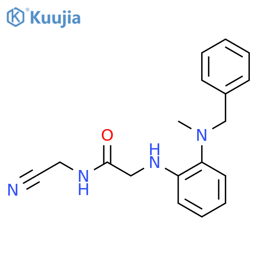 2-({2-benzyl(methyl)aminophenyl}amino)-N-(cyanomethyl)acetamide structure