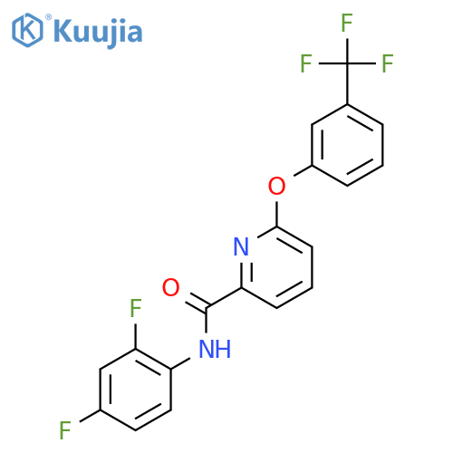 2-Pyridinecarboxamide,N-(2,4-difluorophenyl)-6-[3-(trifluoromethyl)phenoxy]- structure