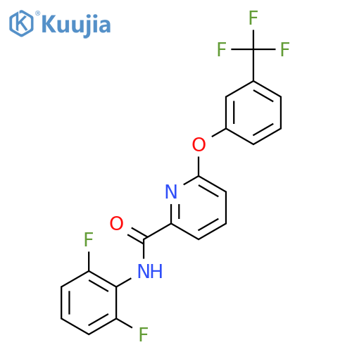2-Pyridinecarboxamide,N-(2,6-difluorophenyl)-6-[3-(trifluoromethyl)phenoxy]- structure
