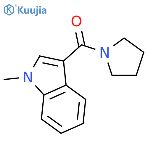 Pyrrolidine, 1-[(1-methyl-1H-indol-3-yl)carbonyl]- structure