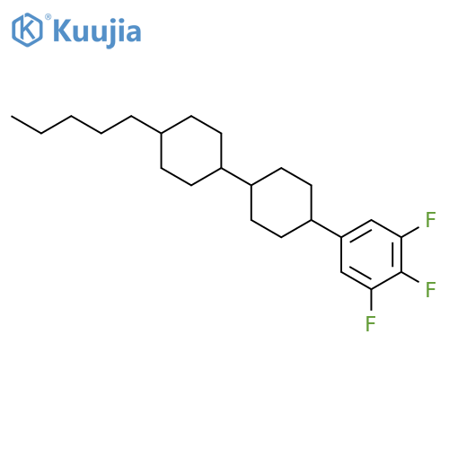 (trans,trans)-4-Pentyl-4'-(3,4,5-trifluorophenyl)-1,1'-bi(cyclohexane) structure