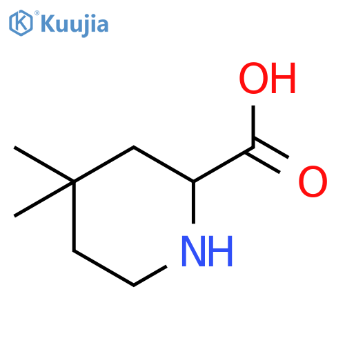 4,4-dimethylpiperidine-2-carboxylic acid structure