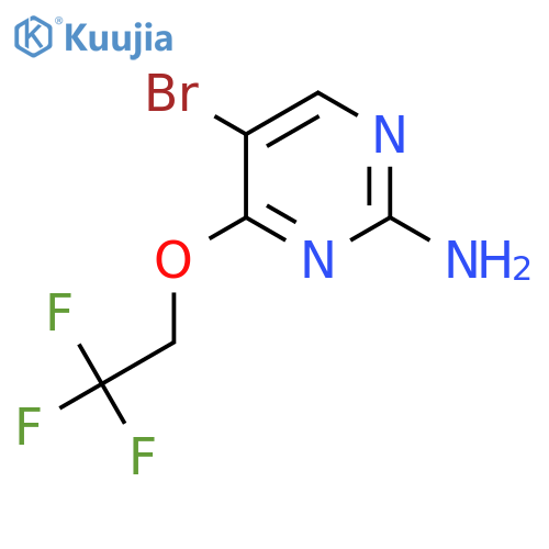 5-Bromo-4-(2,2,2-trifluoroethoxy)pyrimidin-2-amine structure