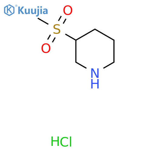 3-methanesulfonylpiperidine hydrochloride structure