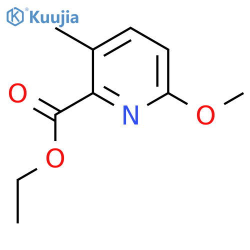 Ethyl 6-methoxy-3-methylpicolinate structure