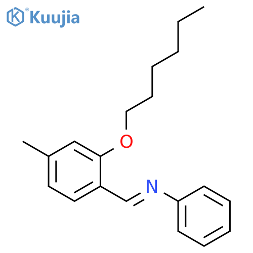 Benzenamine, N-[[2-(hexyloxy)-4-methylphenyl]methylene]- structure
