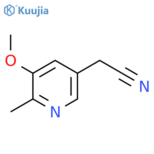 3-Methoxy-2-methylpyridine-5-acetonitrile structure