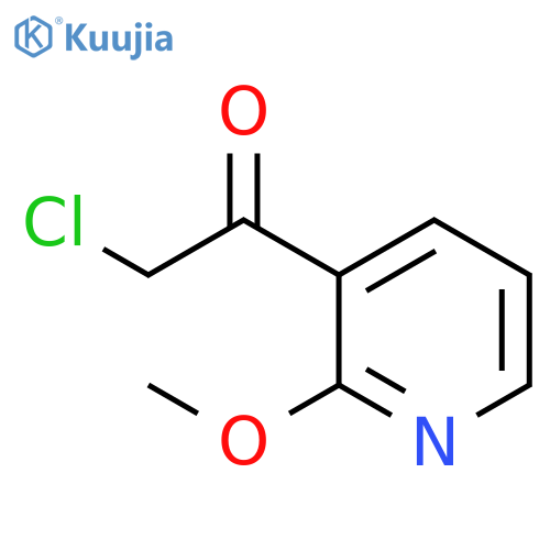 2-chloro-1-(2-methoxypyridin-3-yl)ethan-1-one structure