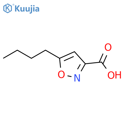 5-butyl-1,2-oxazole-3-carboxylic acid structure