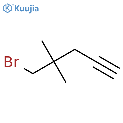 5-Bromo-4,4-dimethylpent-1-yne structure