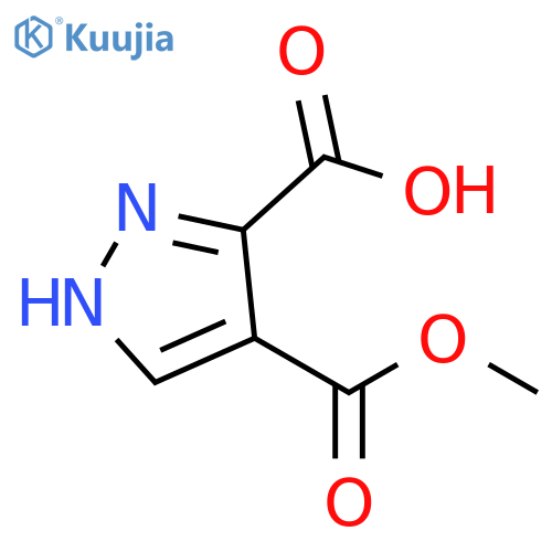 4-(methoxycarbonyl)-1H-pyrazole-5-carboxylic
acid structure