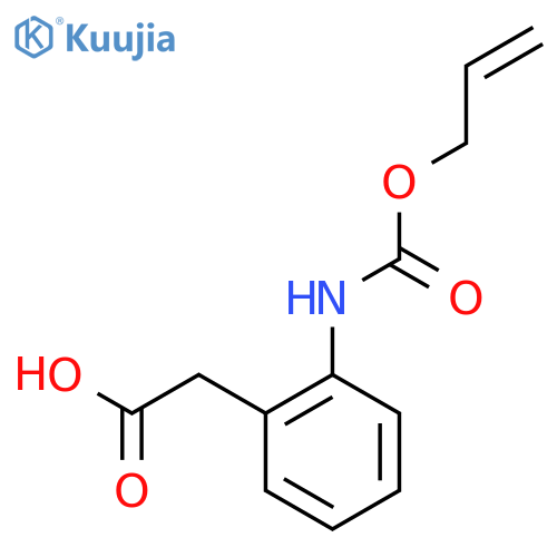 2-(2-{(prop-2-en-1-yloxy)carbonylamino}phenyl)acetic acid structure
