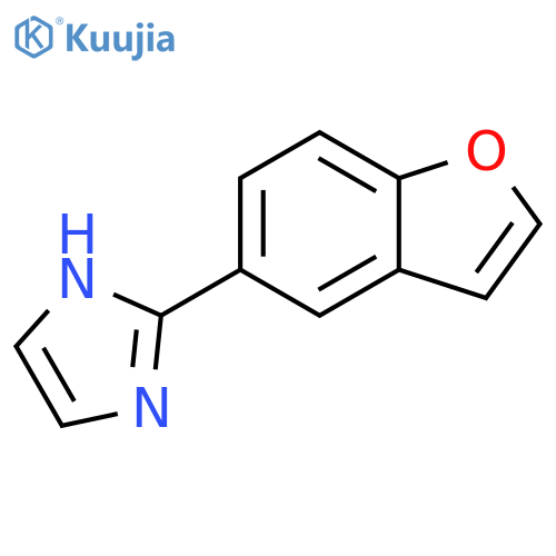 2-(1-benzofuran-5-yl)-1H-imidazole structure