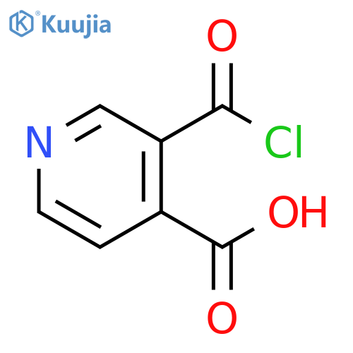 4-Pyridinecarboxylic acid, 3-(chlorocarbonyl)- structure