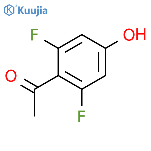 1-(2,6-Difluoro-4-hydroxyphenyl)ethanone structure