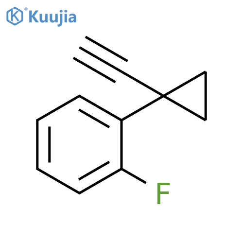 Benzene, 1-(1-ethynylcyclopropyl)-2-fluoro- structure