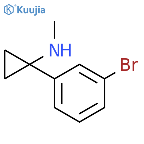 1-(3-bromophenyl)-N-methylcyclopropan-1-amine structure