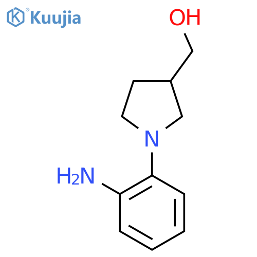 [1-(2-aminophenyl)pyrrolidin-3-yl]methanol structure