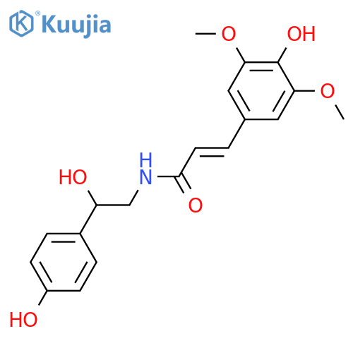 Octopamine; (ξ)-form, N-(4-Hydroxy-3,5-dimethoxy-E-cinnamoyl) structure