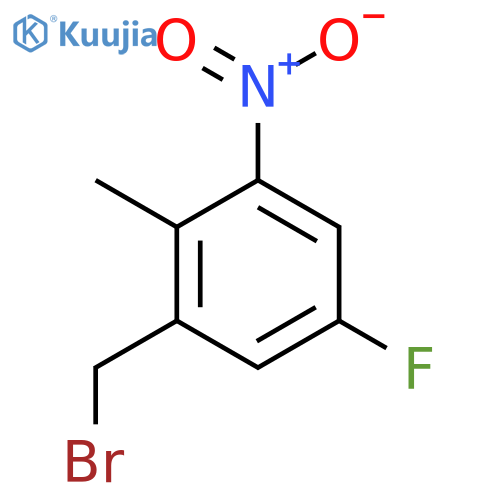 1-(Bromomethyl)-5-fluoro-2-methyl-3-nitrobenzene structure