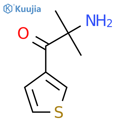 2-Amino-2-methyl-1-(thiophen-3-yl)propan-1-one structure