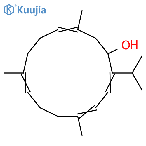 1,3,7,11-Cembratetraen-14-ol; (1Z,3E,7E,11E,14R)-form structure