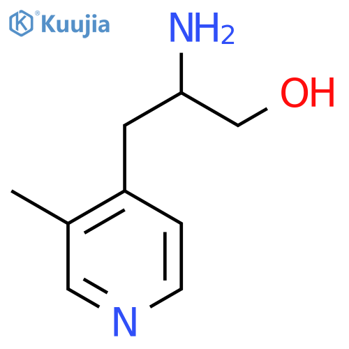 2-amino-3-(3-methylpyridin-4-yl)propan-1-ol structure