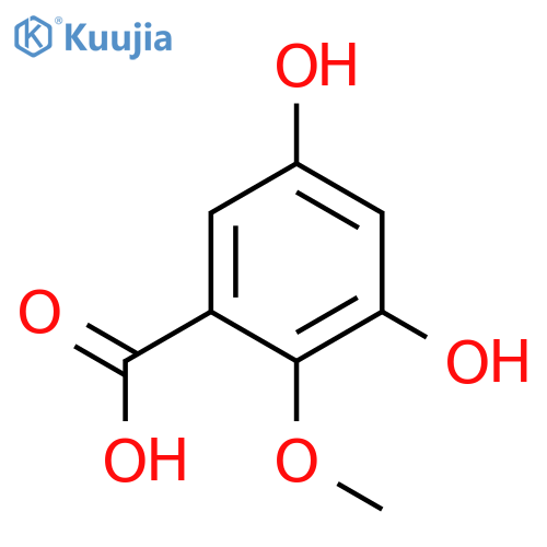 3,5-Dihydroxy-2-Methoxybenzoic acid structure