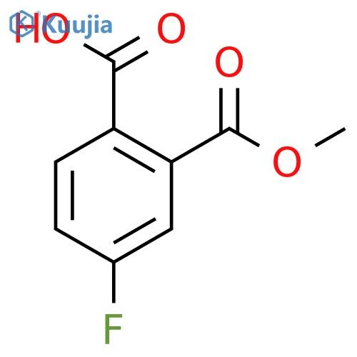4-fluoro-2-(methoxycarbonyl)benzoic acid structure