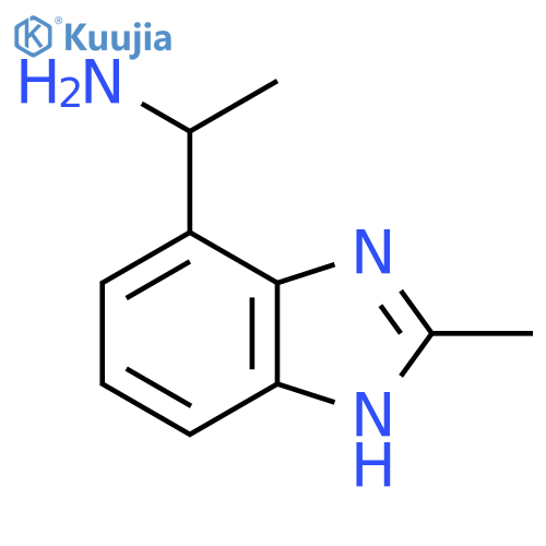 1-(2-Methyl-1h-1,3-benzodiazol-4-yl)ethan-1-amine structure
